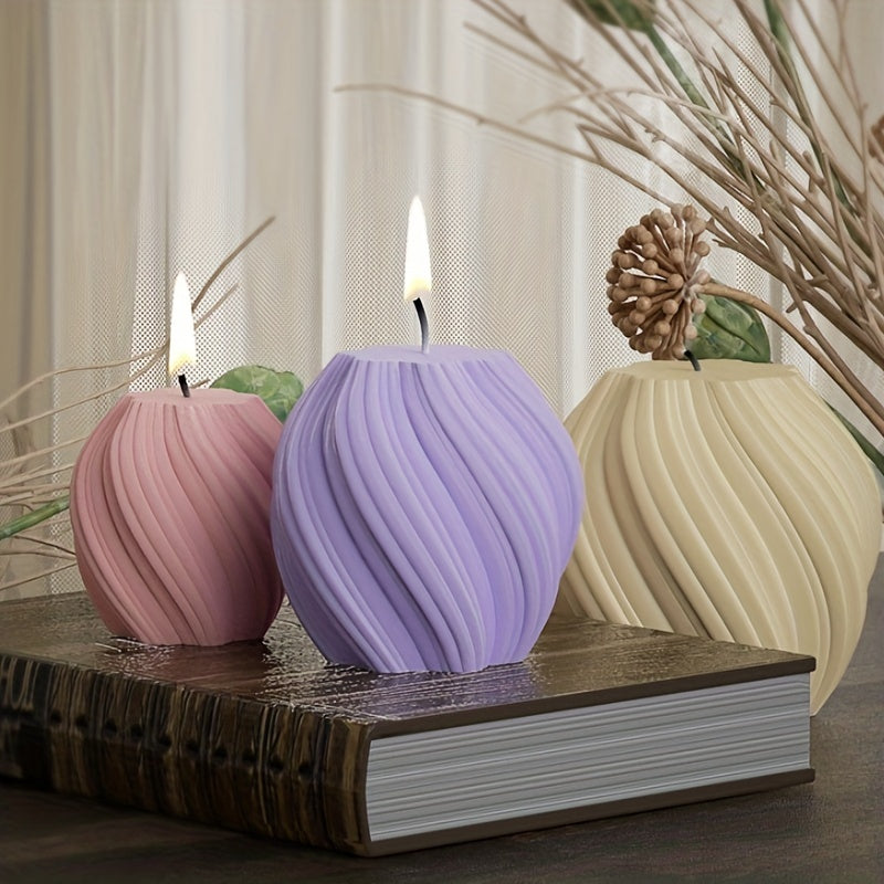 Resin Candle Silicone Mold Geometric Wave Irregular Abstract Art