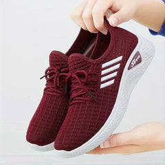 Women's Knit Sports Shoes Breathable Running Sneakers