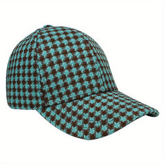 Grid Baseball Cap Outdoor Sun Cap for Men and Women