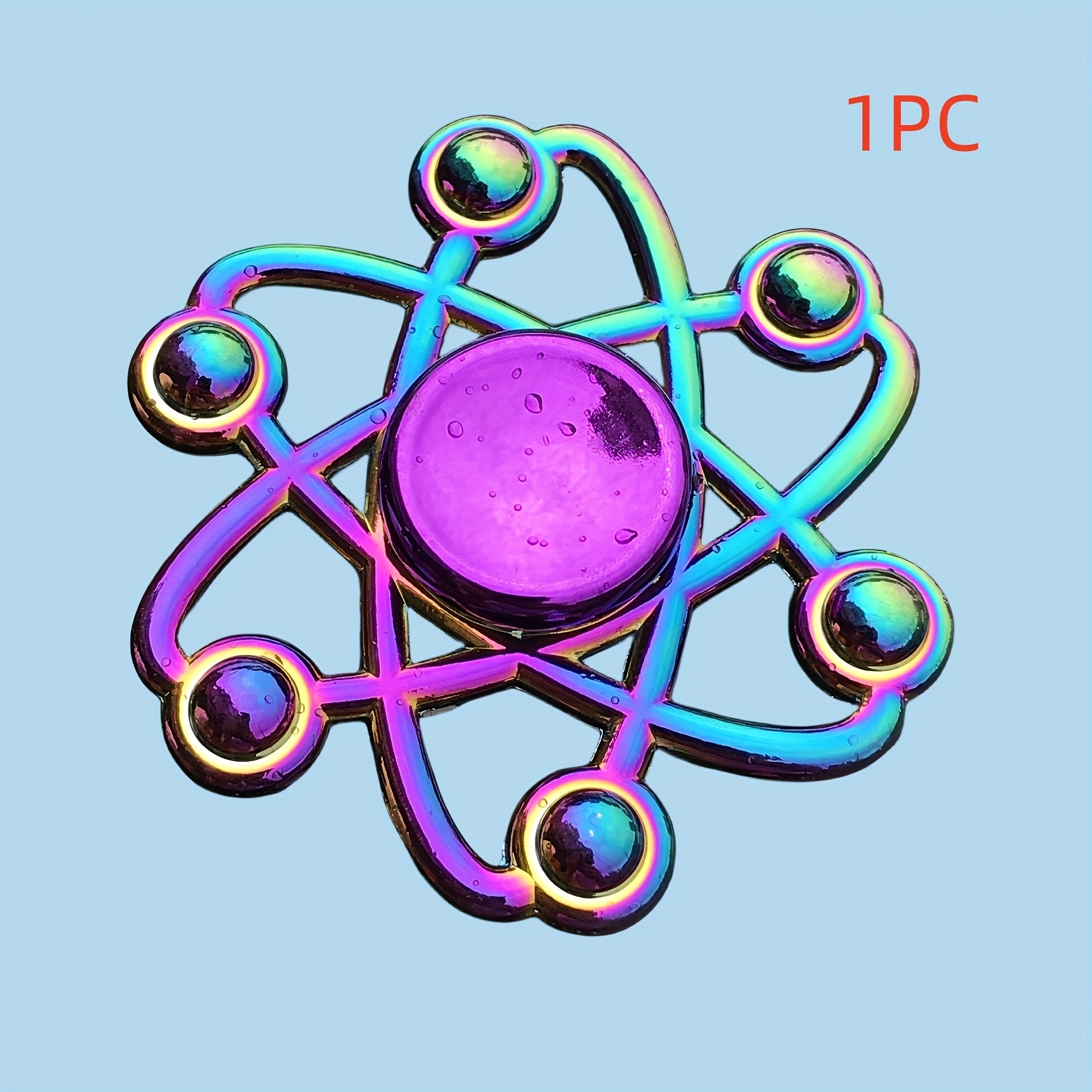Colorful Alloy Fidget Spinner Iridescent Finish Relaxation & Party Favors