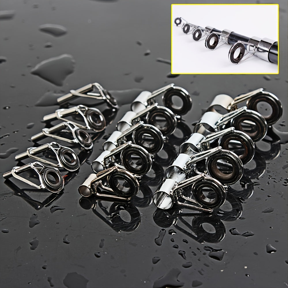 75pcs Fishing Rod Guides Repair Kit for Top Rod Condition