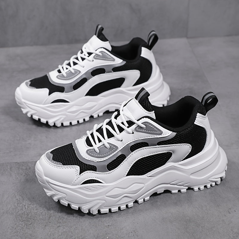 Women's Chunky Sneakers Mesh Platform Shoes for Running