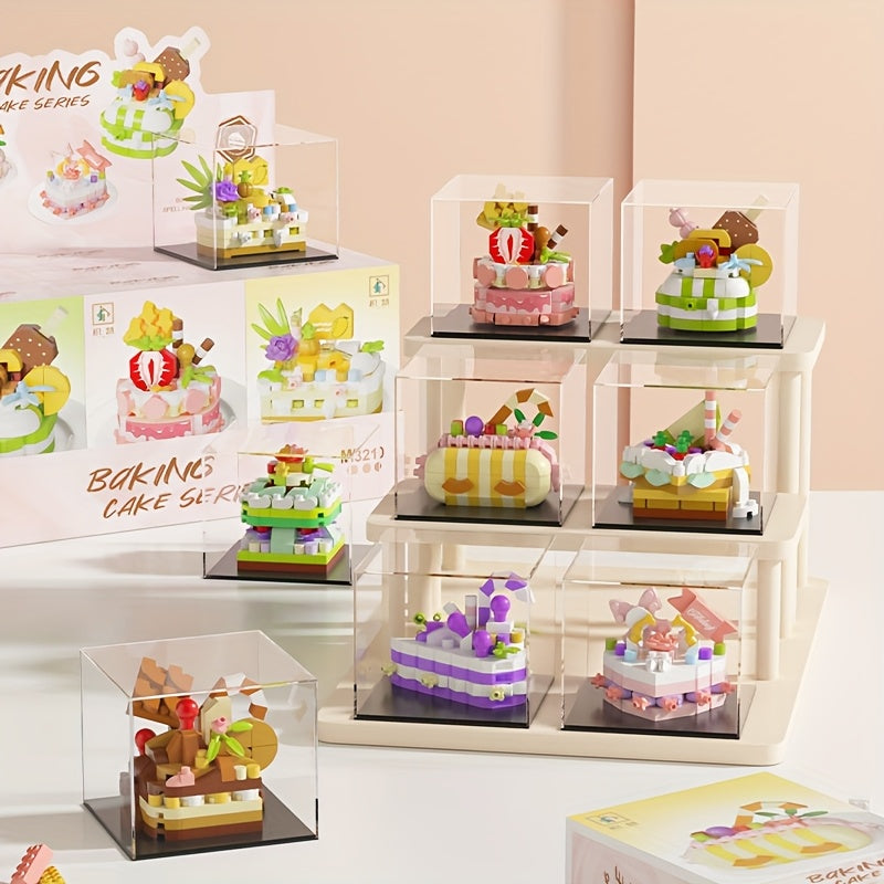 Mini Cake Building Blocks Toy DIY Dessert Food Series