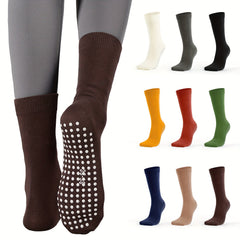 Yoga Socks Sporty Mid-tube Sweat Absorption Non-slip Cozy Dance Socks