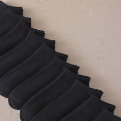 10 Pairs Solid Low Cut Ankle Socks Women's Stockings