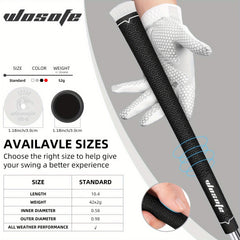 Durable Golf Rubber Putter Grips - Shockproof Training Accessory