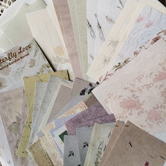 60pcs Retro Letter Handbook Creative Paper Flower Collage Sticky Notes