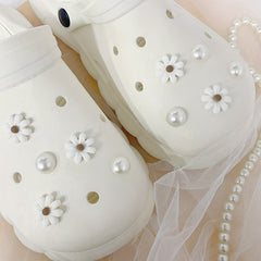 10pcs Faux Pearl Shoe Charms for Clogs - DIY Shoes Accessories