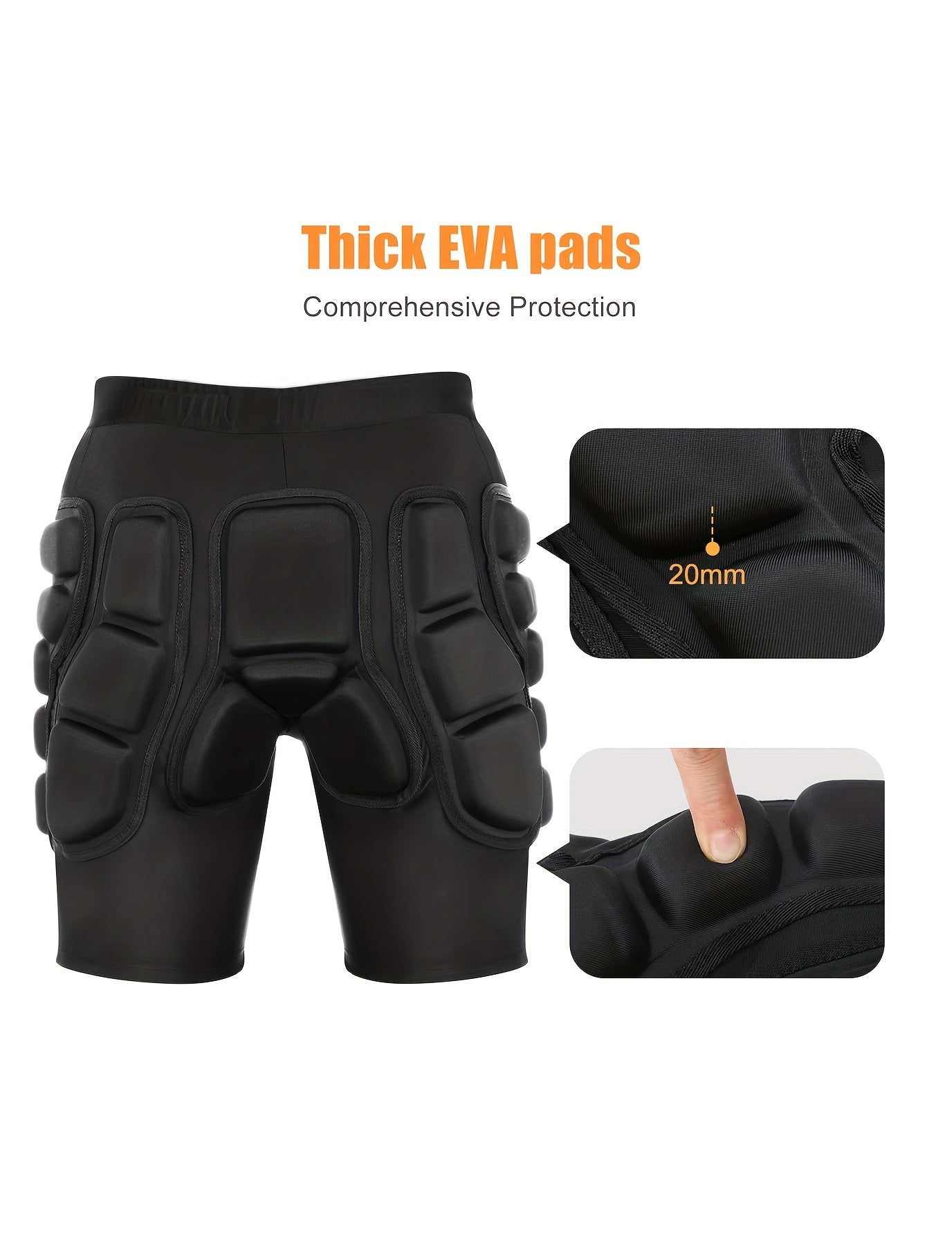 Snowboard Protection Padded Compression Shorts 3D Hip Protection