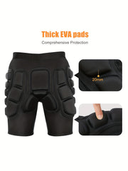 Snowboard Protection Padded Compression Shorts 3D Hip Protection