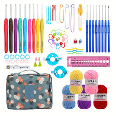 Crochet Hook Set Weave Yarn Kits With Storage Bag