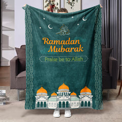 Ramadan Element Moon Prayer Meditation Soft Blanket