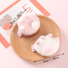 2pcs Cat Claw Hair Clip Baby Girls Hair Accessories