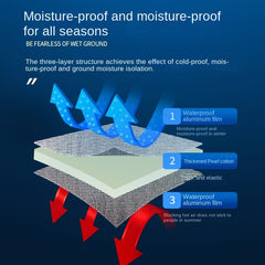Outdoor Aluminum Film Moisture proof Mat Camping Beach Mat