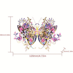 3D Butterfly Love Flower Metal Puzzle Assembly Toy DIY Gift For Girlfriend