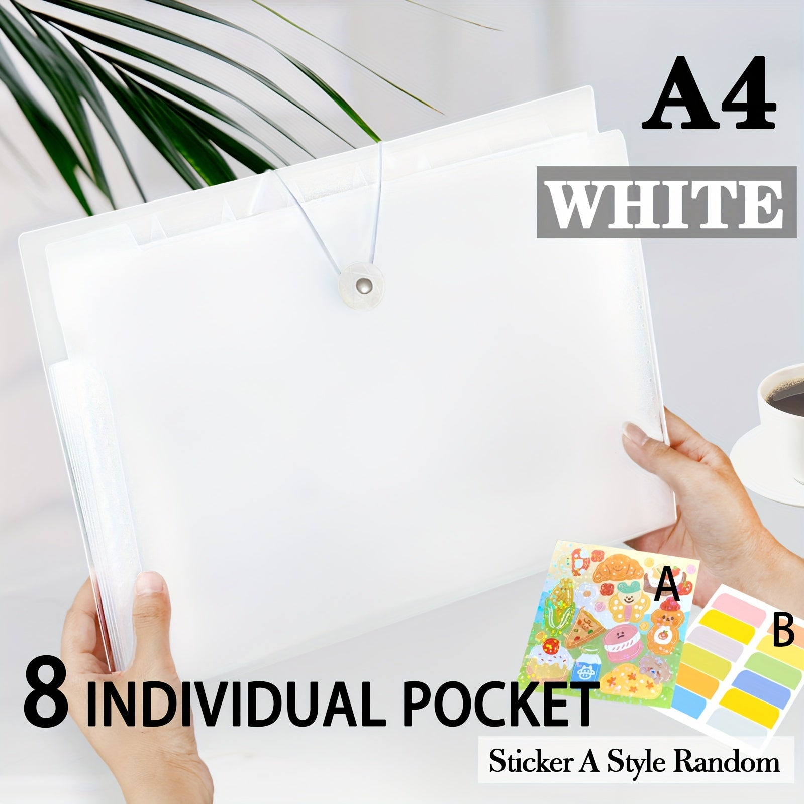 A4 File Folder 13 Pockets Expandable Waterproof Bag