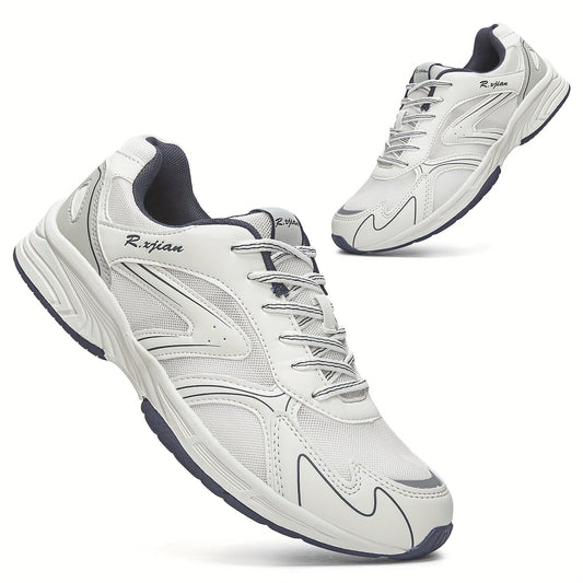 Men's Mesh Running Shoes Breathable Lace Up Sneakers for Outdoor Activities