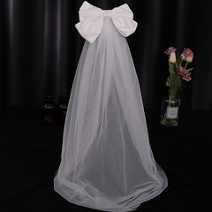 Bow Bridal Veil Women Bride Party Wedding Bridal Accessories Jewelry Veil