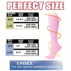 Copper Compression Socks 15-20 mmHg Knee High for Women Men