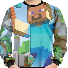 Teens 3D Adventure Print Sweatshirt Outdoor Casual Pullover Street Wear