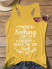 Casual Tank Top Women's Plus Slogan Print Round Neck Vest Top