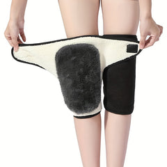 Winter Knee Pad Heating Lamb Velvet Warm Thickened Cold Legs Outdoor