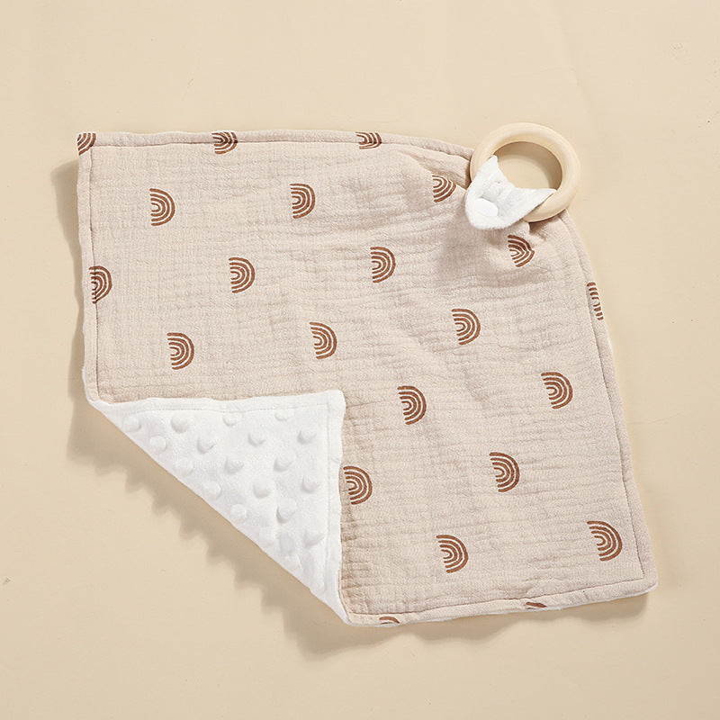 Baby Comfortable Soothing Towel Hanging Bib Touchable Scarf