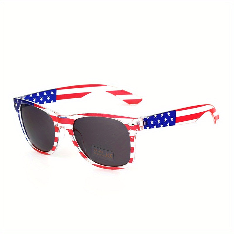 Star Print Striped Men's Sunglasses UV400