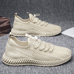 Men's Lace-up Sneakers Lightweight Breathable Athletic Shoes