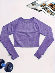 High Perf. Women's Workout Shirt Long Sleeve Quick-Drying Breathable Stretch
