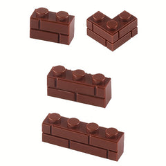 Kids Building Blocks Educational Toy Small Grain Thick Wall Tiles 1x2 1x3 1x4