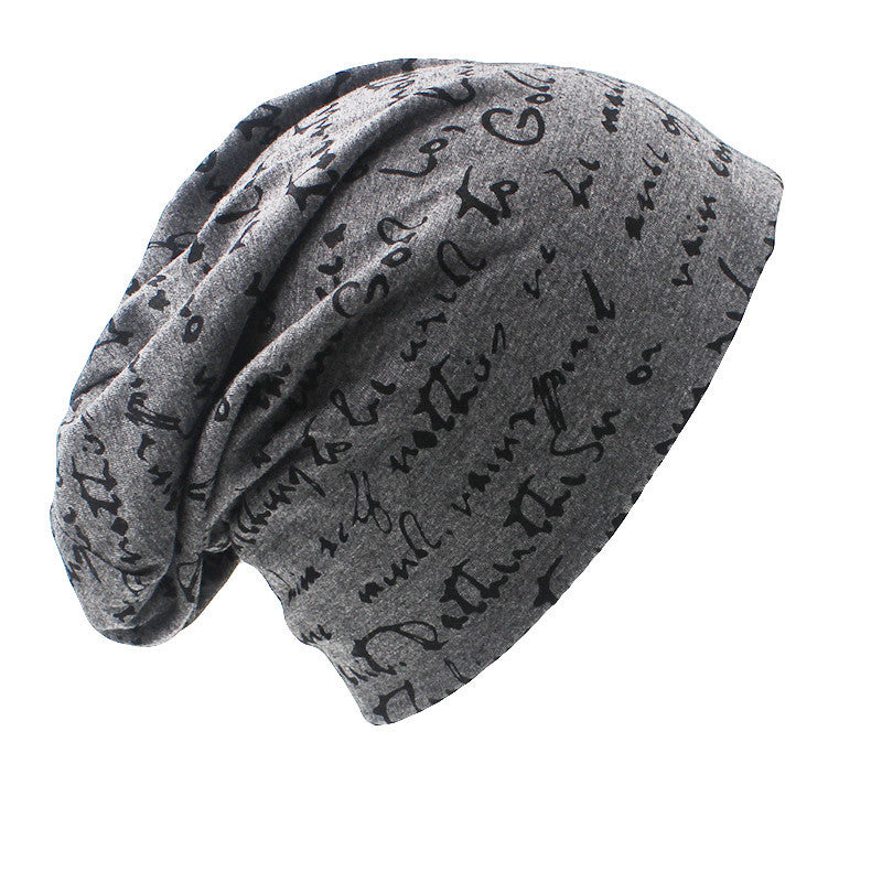 Hip hop Alphabet Hat Men's Heap Hat Couple Headscarf Hat