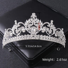 Golden Floral Wedding Bridal Crown Tiara