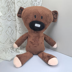 Soft Plush Teddy Bear Stuffed Animal Toy with Eyes & Pink Ears