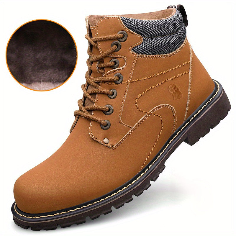 Men's Winter Work Boots Non-Slip Insulated Warm Outdoor Hiking