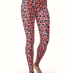 Leopard Print High Waisted Yoga Leggings