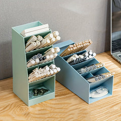 Transparent Modern Style Pen Holder Storage Box Office Desktop