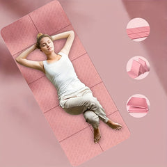 Portable TPE Yoga Mat Lightweight Double-sided Non-slip