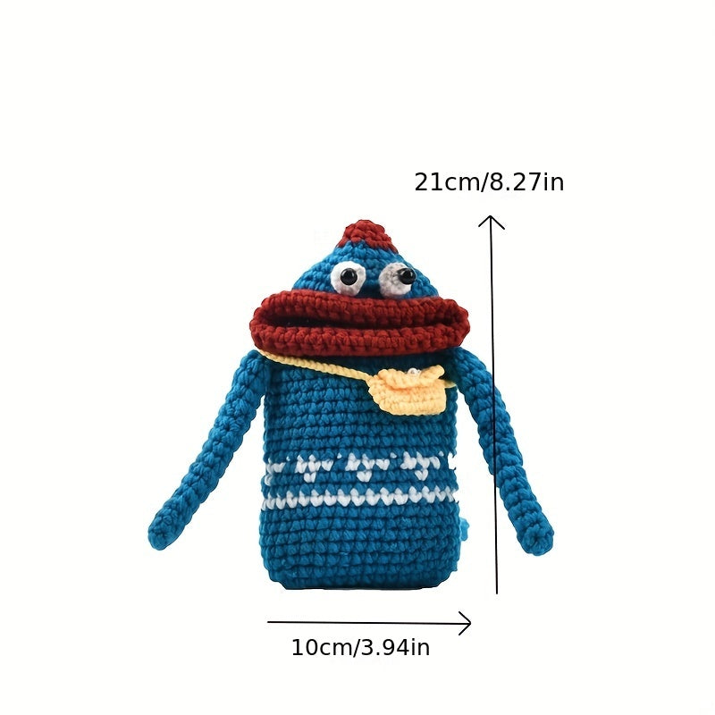 Children's Braided Sausage Mouth Doll Coin Purse Shoulder Bag