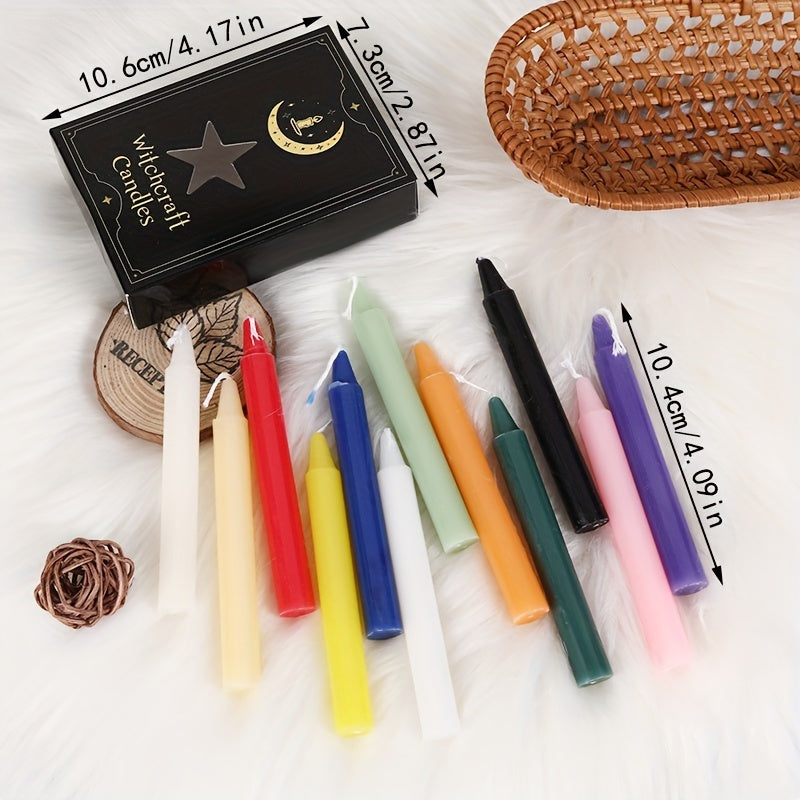 12pcs Colorful Birthday Cake Candle Rod Wax Christmas Celebration Wedding Gift