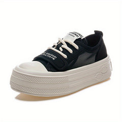 Women's Thick Bottom Sport Shoes Lace Up Board Shoes