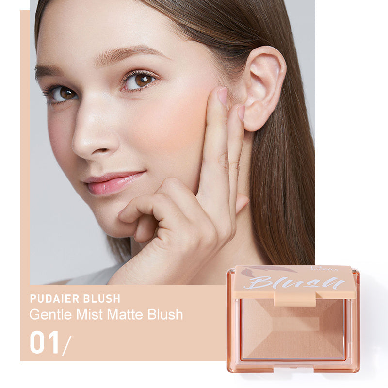 Pudaier Soft Matte Monochrome Blusher for Natural Look