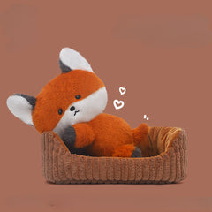 2pcs Kabbalah Dog Cat Fox Plush Toy Set Stuffed Animals Girls Birthday Present