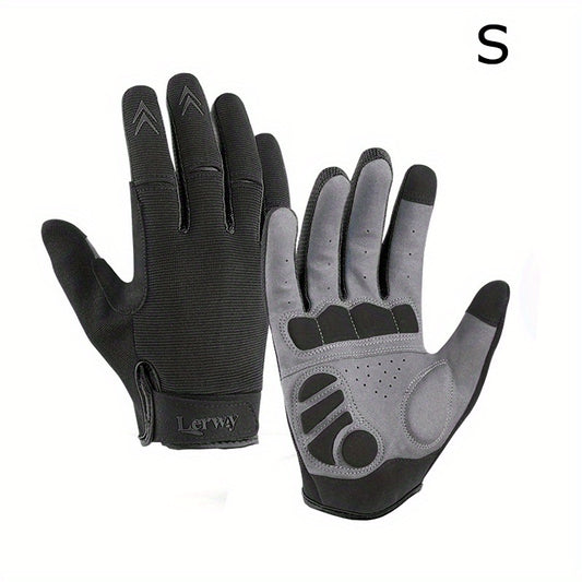 Spring Autumn Cycling Gloves Full Finger Touch Screen Breathable