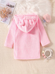 Kids Animal Bathrobe Flannel Plush Home Clothes