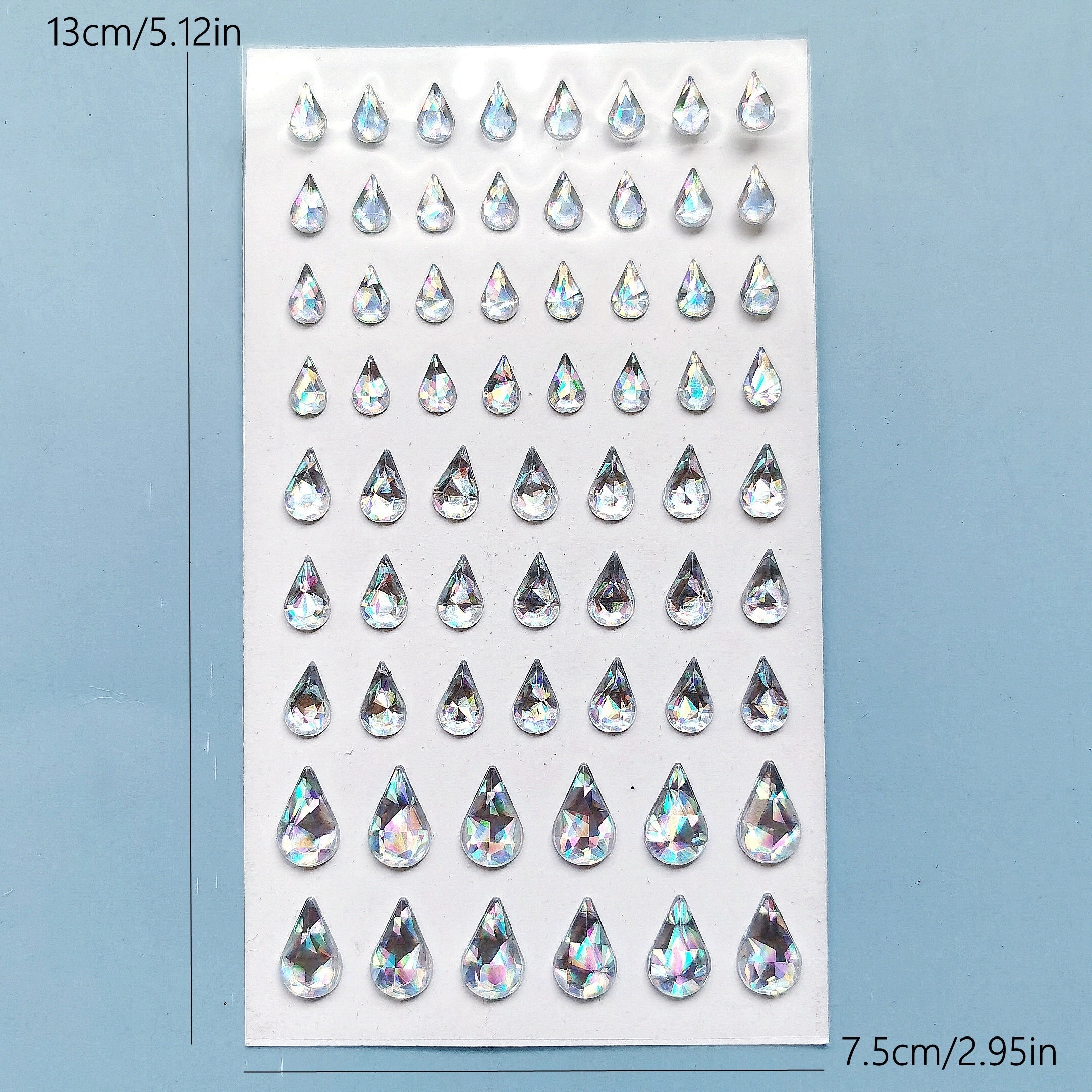 Glitter Teardrop Makeup Stickers 5 Pack