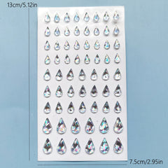 Glitter Teardrop Makeup Stickers 5 Pack