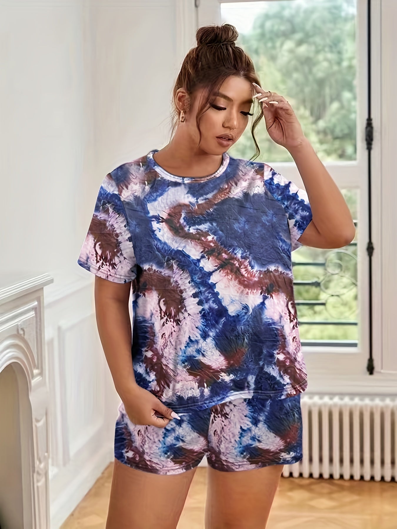 Tie Dye Tee & Shorts 2pcs Set
