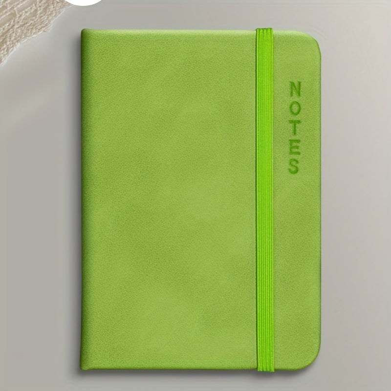 A7 Faux Leather Strap Diary Notebook 160 Pages