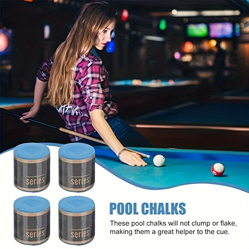 4pcs Portable Pool Table Powder - Smooth and Consistent Shots